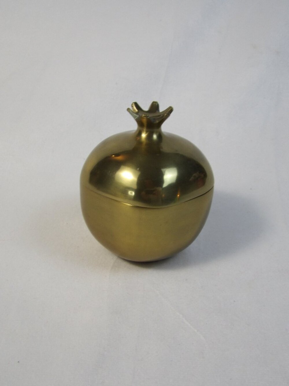 Ikea AROMATISK Pomegranate Decorative Container with Lid -Gold 3 1/2" 605.418.92
